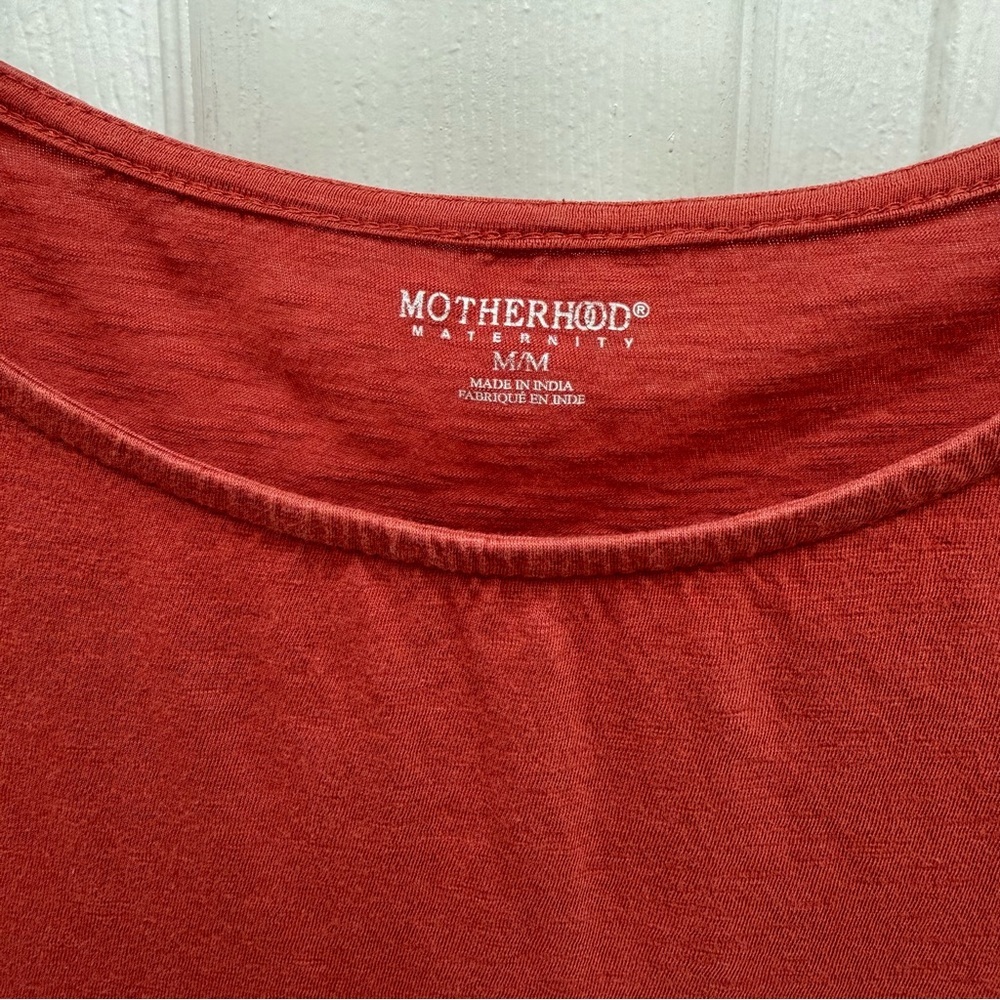 Motherhood Maternity Brick Red Long Sleeve shirt - Picture 2 of 5
